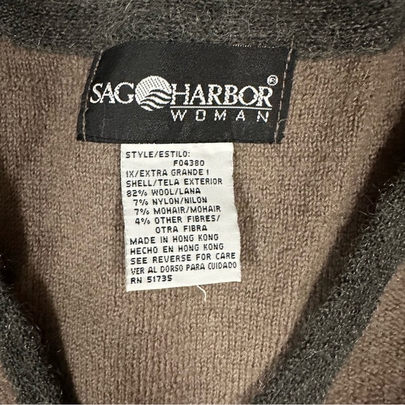 NWT SAG Harbor Floral Embroidered Vest Womens 1x - Picture 2 of 3